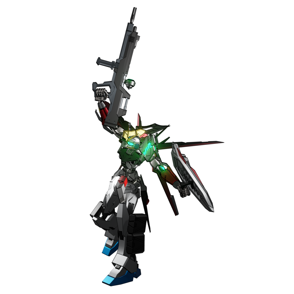 mecha listo para atacar png