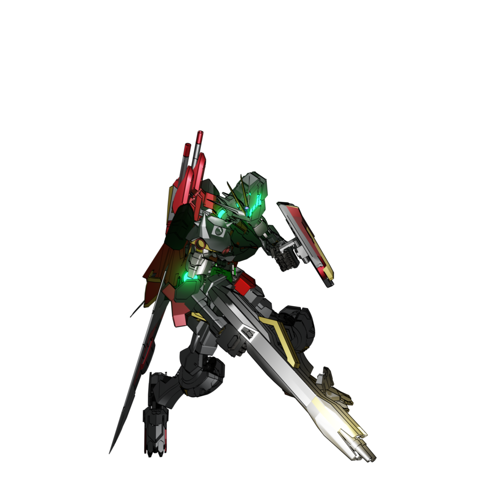 Mecha attack pose png