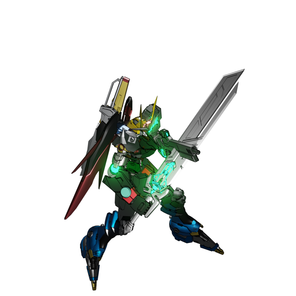 Mecha-Angriffspose png