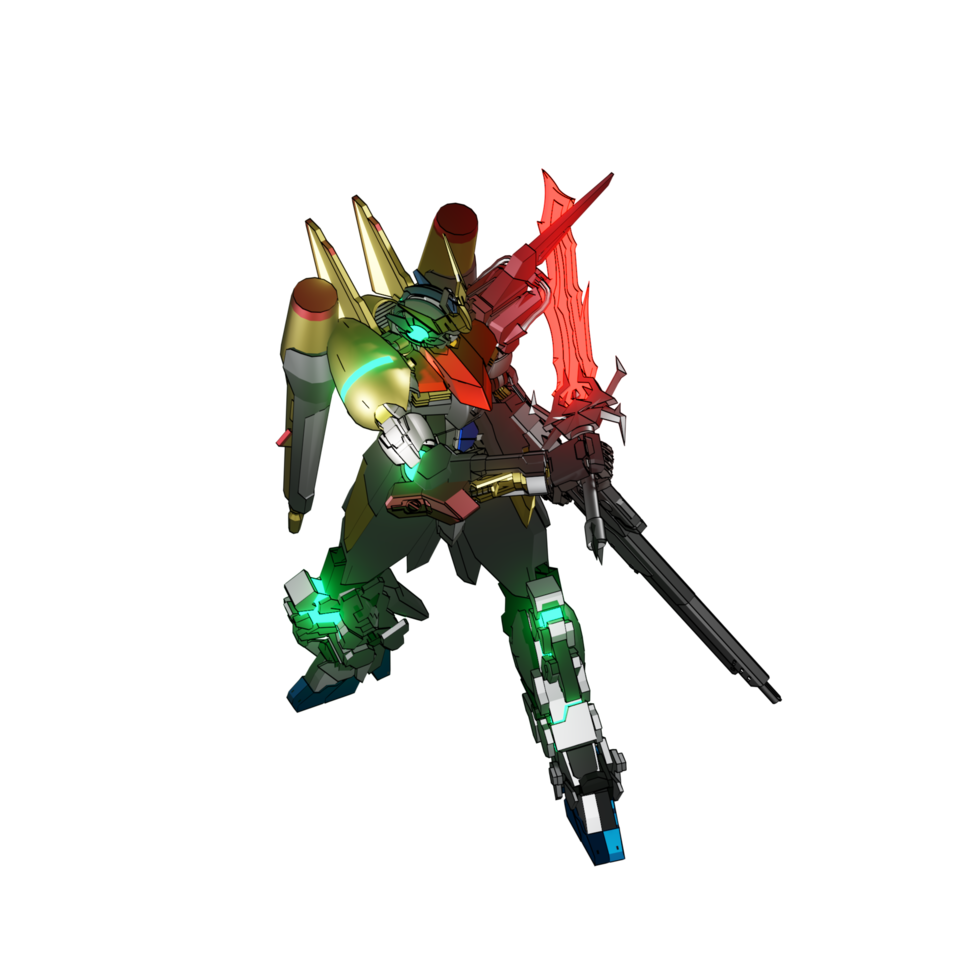 Mecha zum Angriff bereit png