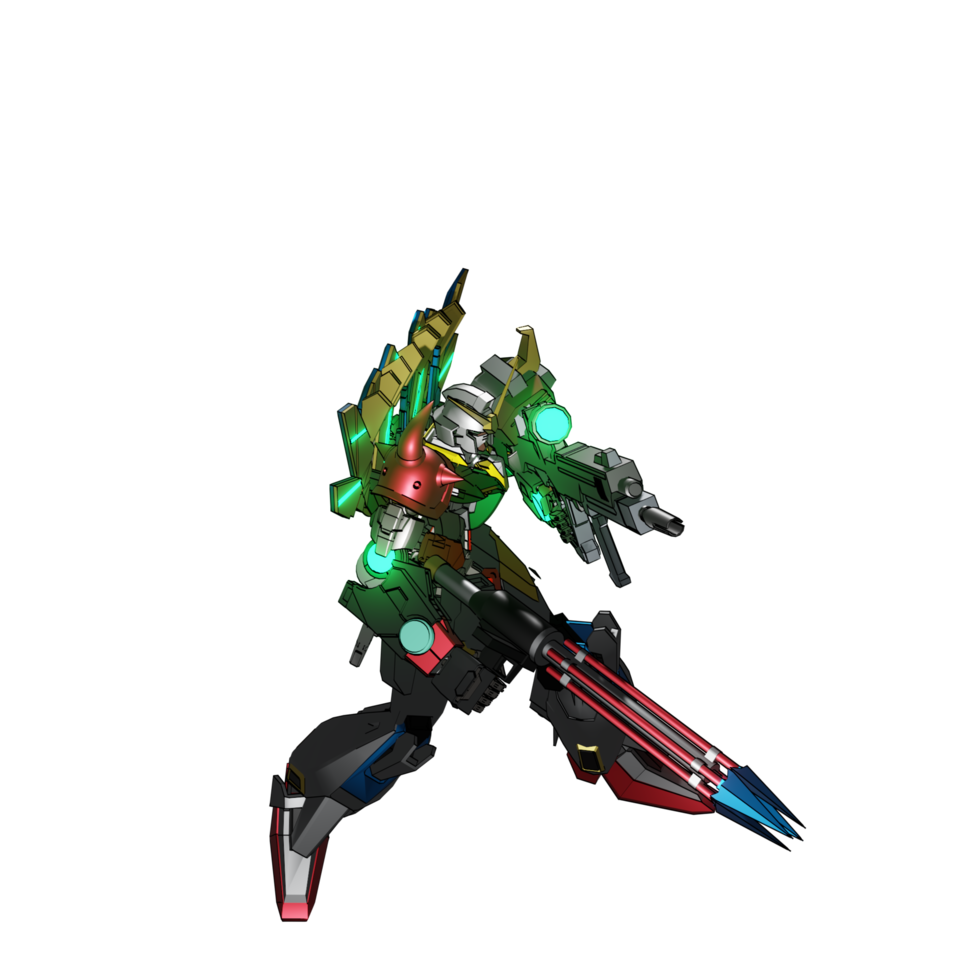 mecha redo till ge sig på png