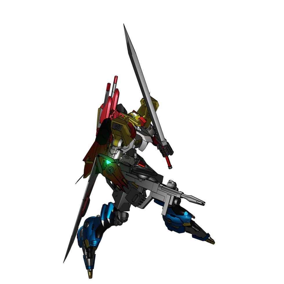 Mecha-Angriffspose png