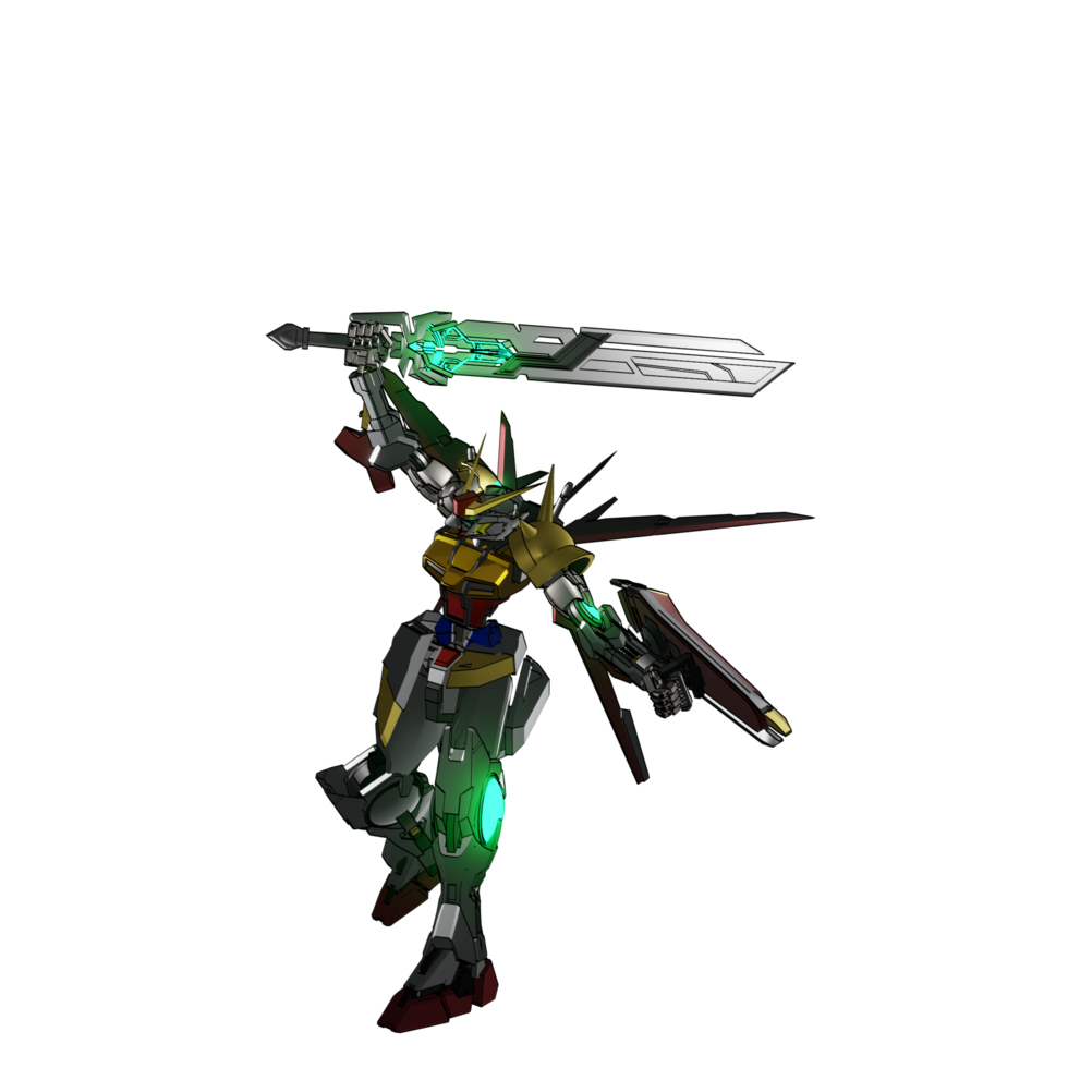 mecha listo para atacar png