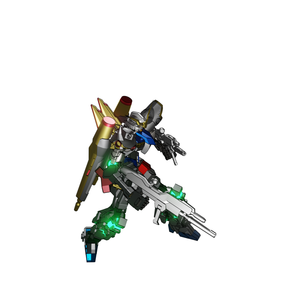 Mecha attack pose png
