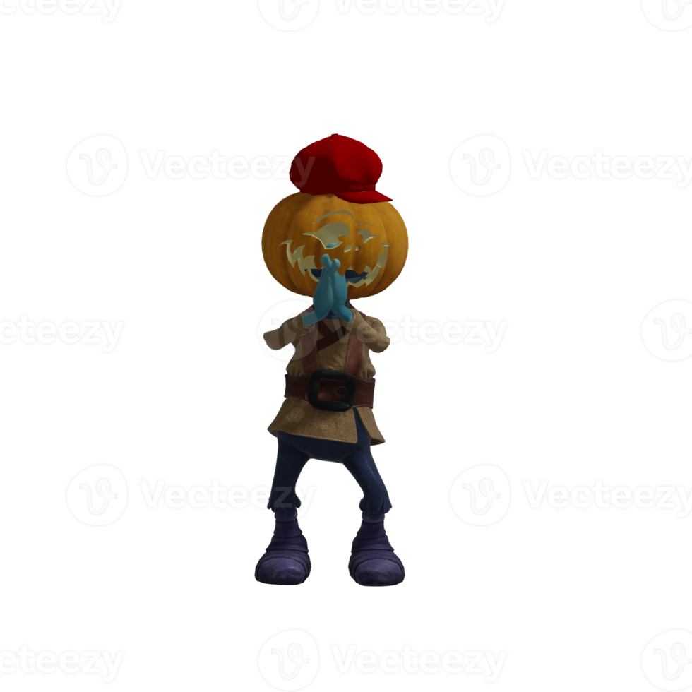 Pumpkin monsters dancing png