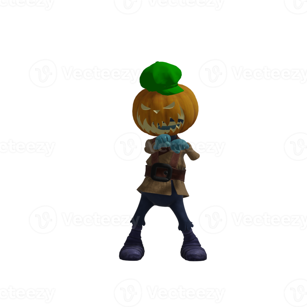 zucca mostro posa Halloween png