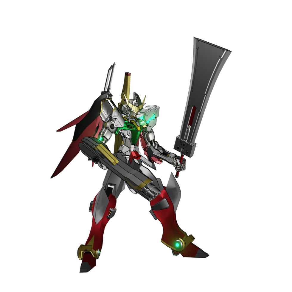 Mecha attack pose png