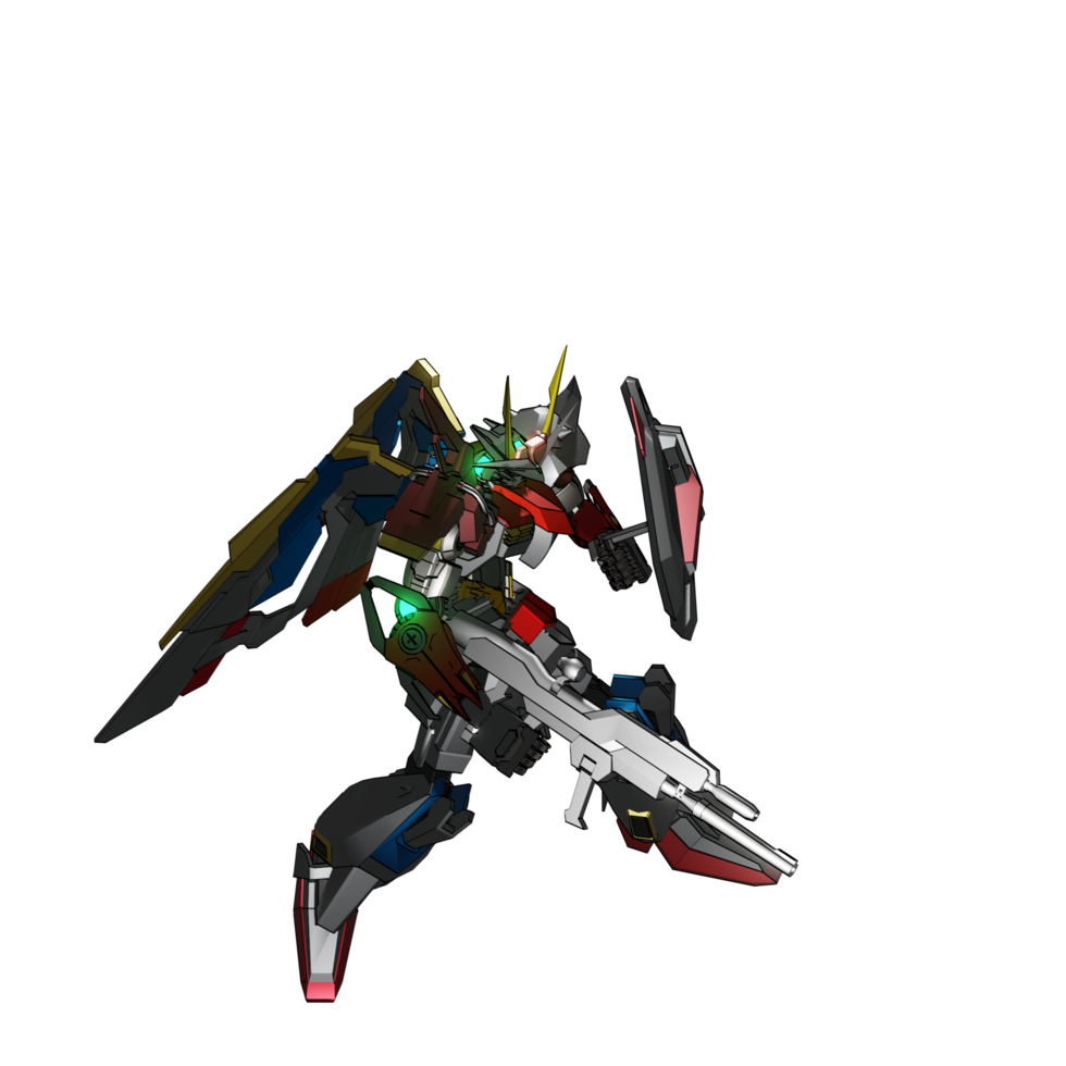 Mecha attack pose png