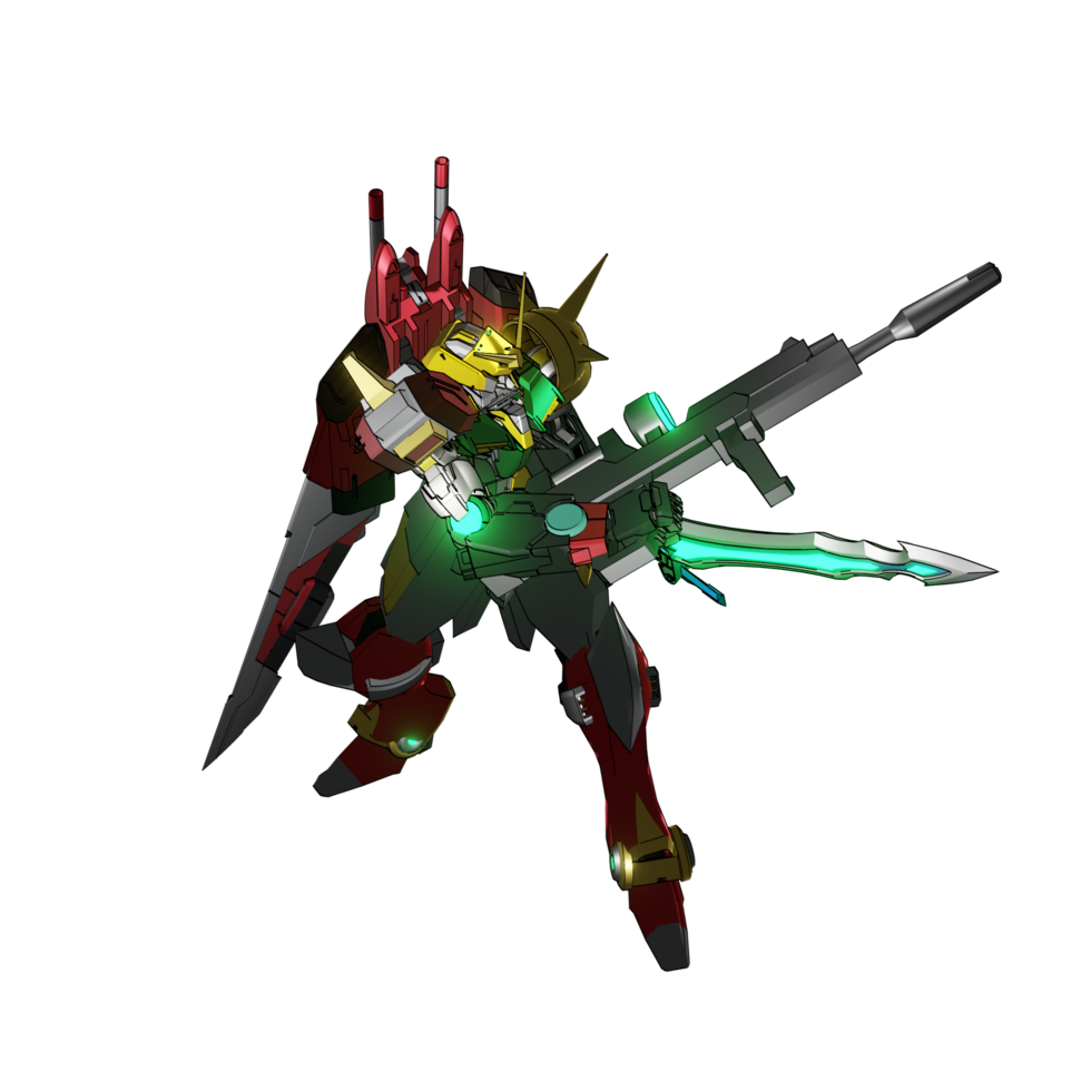 Mecha-Angriffspose png