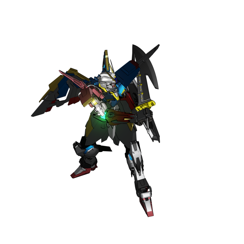 Mecha-Angriffspose png