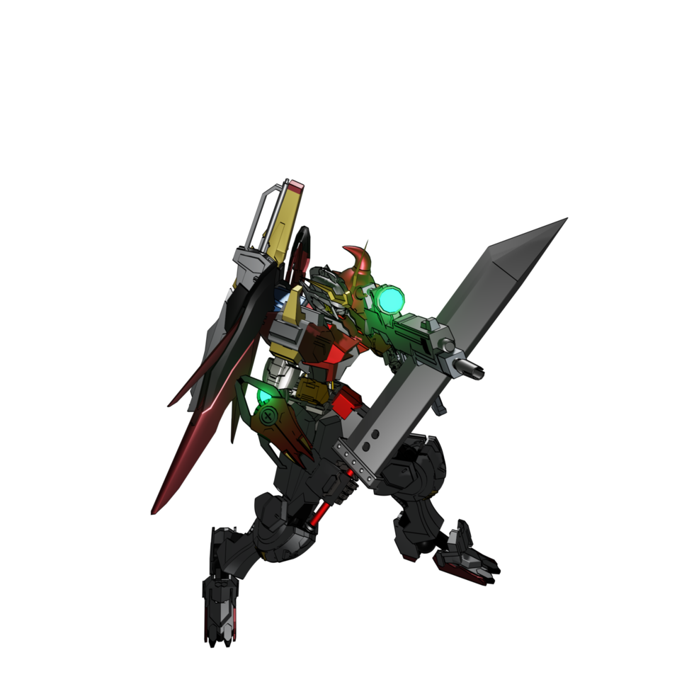 Mecha-Angriffspose png