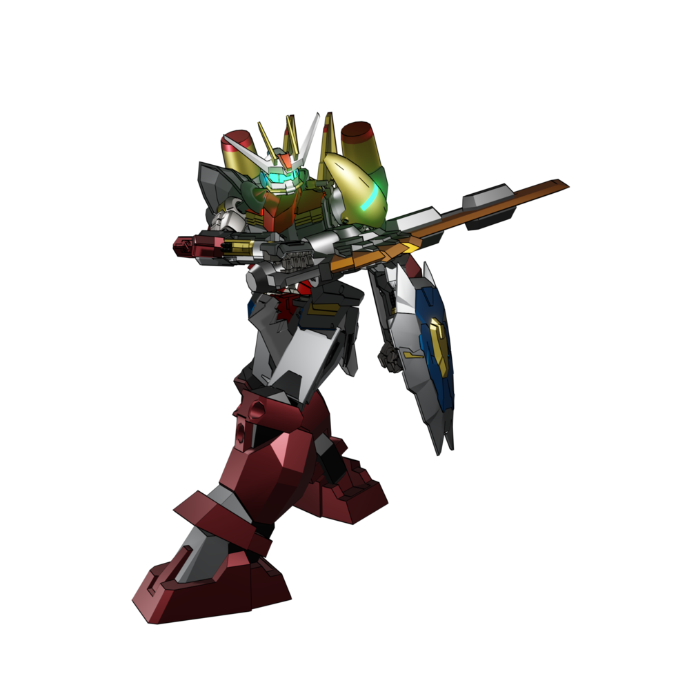 Mecha-Angriffspose png