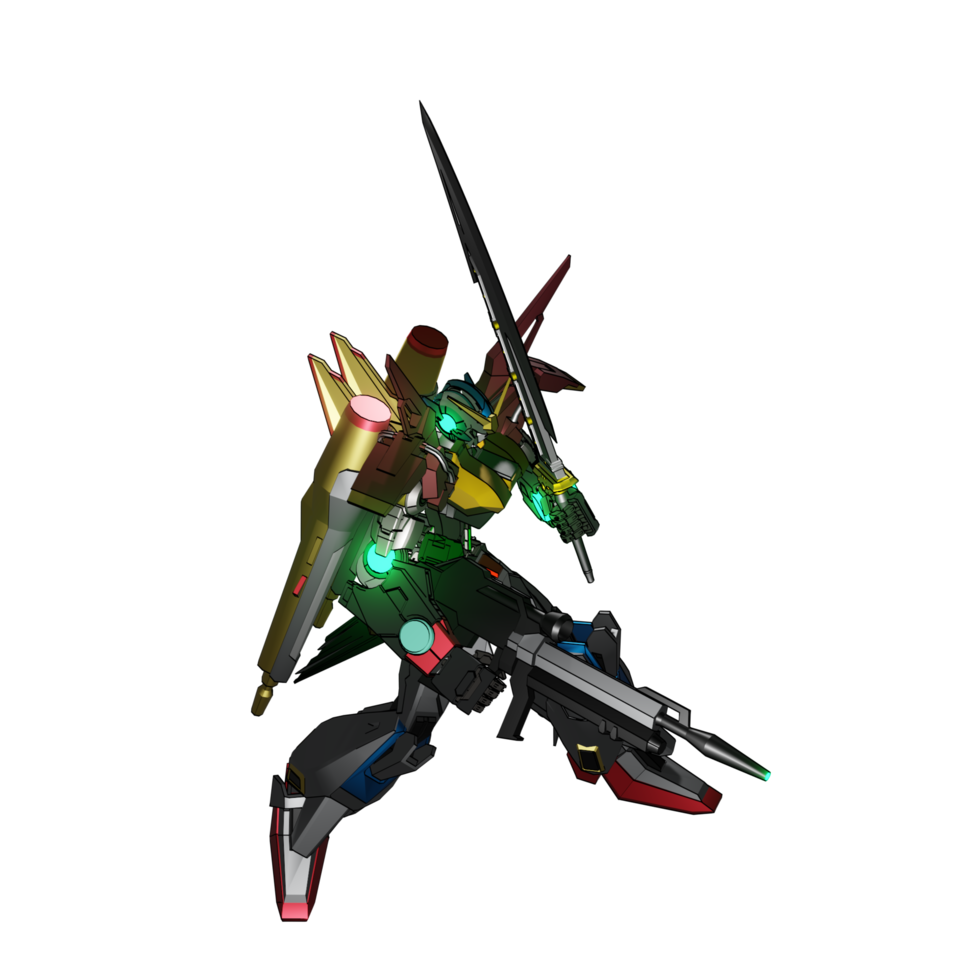 Mecha prêt à attaquer png