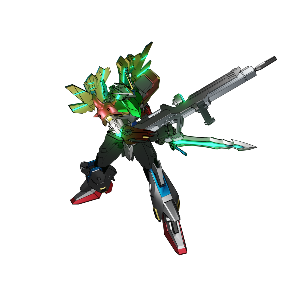 Mecha-Angriffspose png