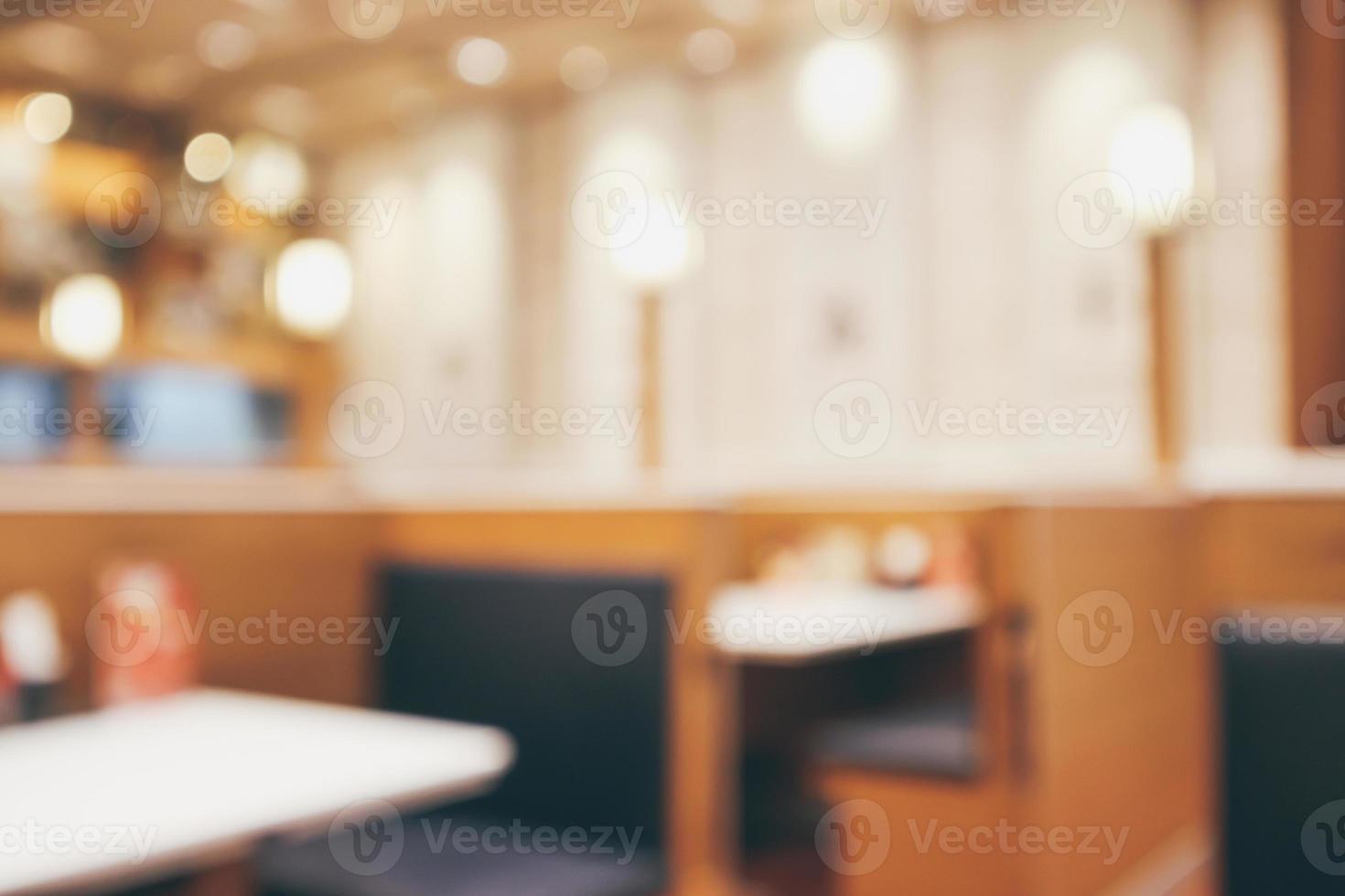 abstract blurred cafe restaurant with bokeh lights defocused background photo