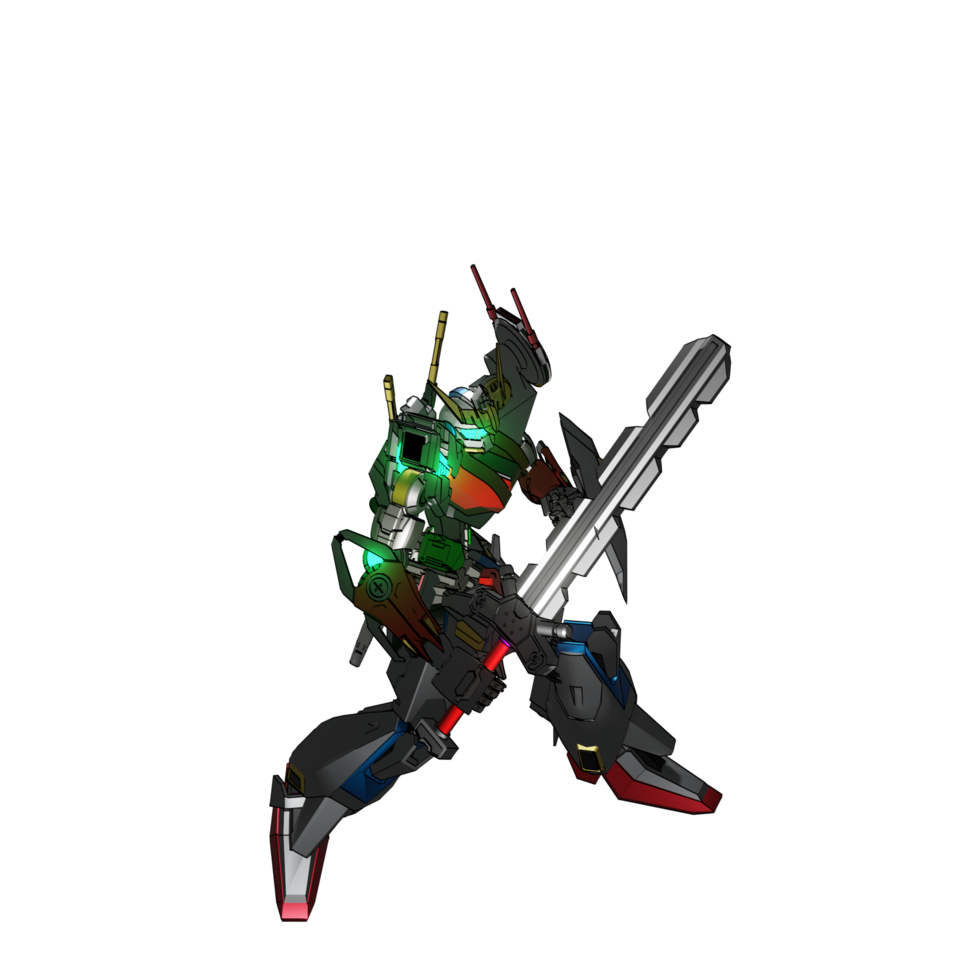 Mecha-Angriffspose png