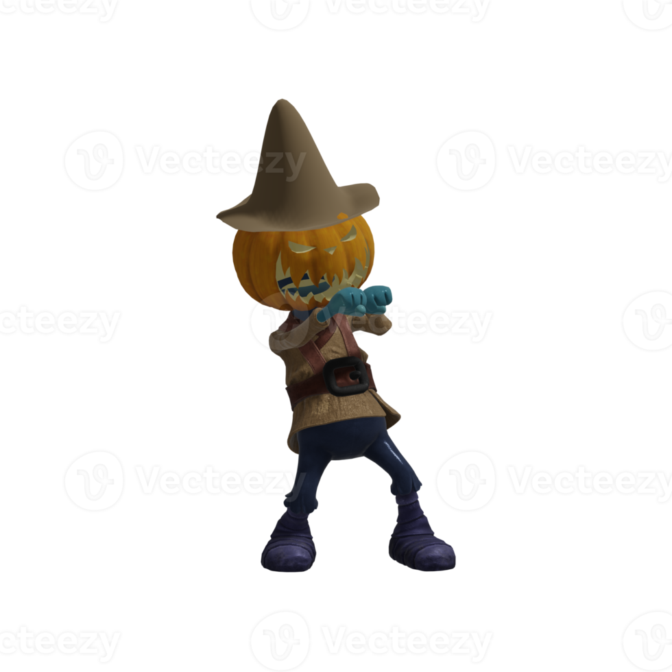 Pumpkin monsters dancing png