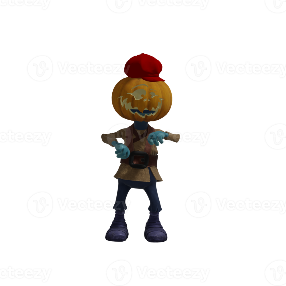 Pumpkin monsters dancing png