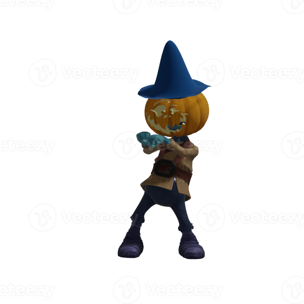 Pumpkin monsters dancing png