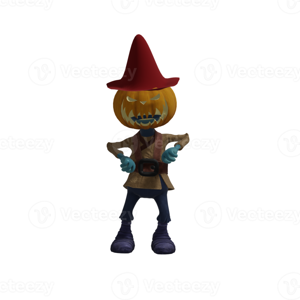 Pumpkin monsters dancing png