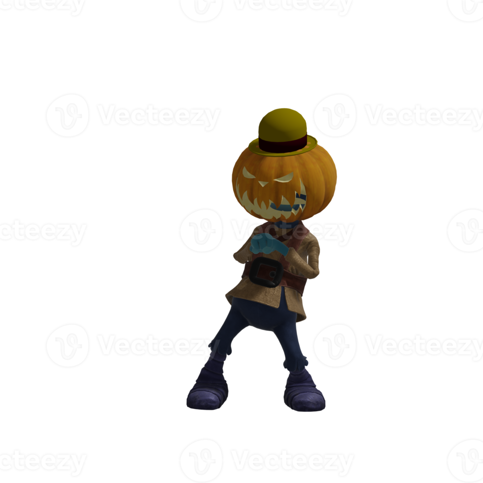 Pumpkin monsters dancing png