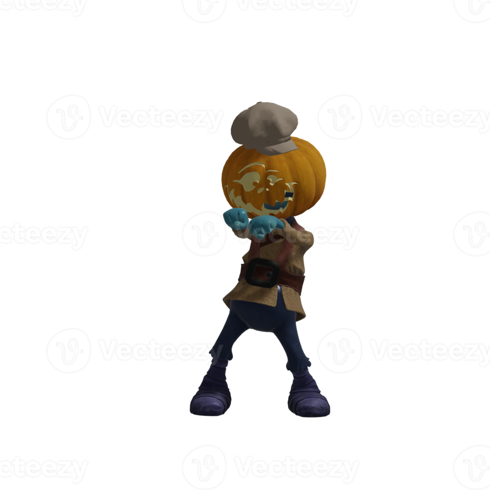 Pumpkin monsters dancing png