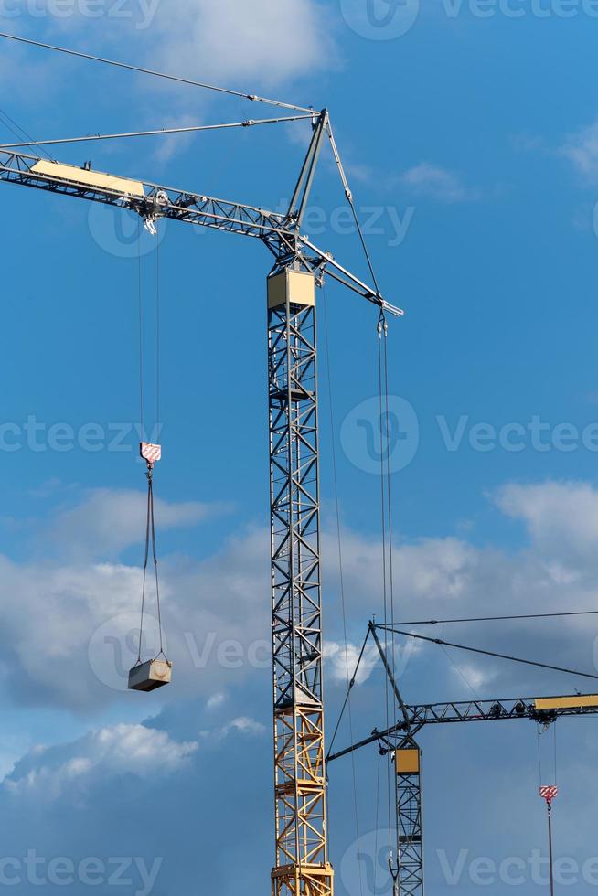 construction crane against sky photo