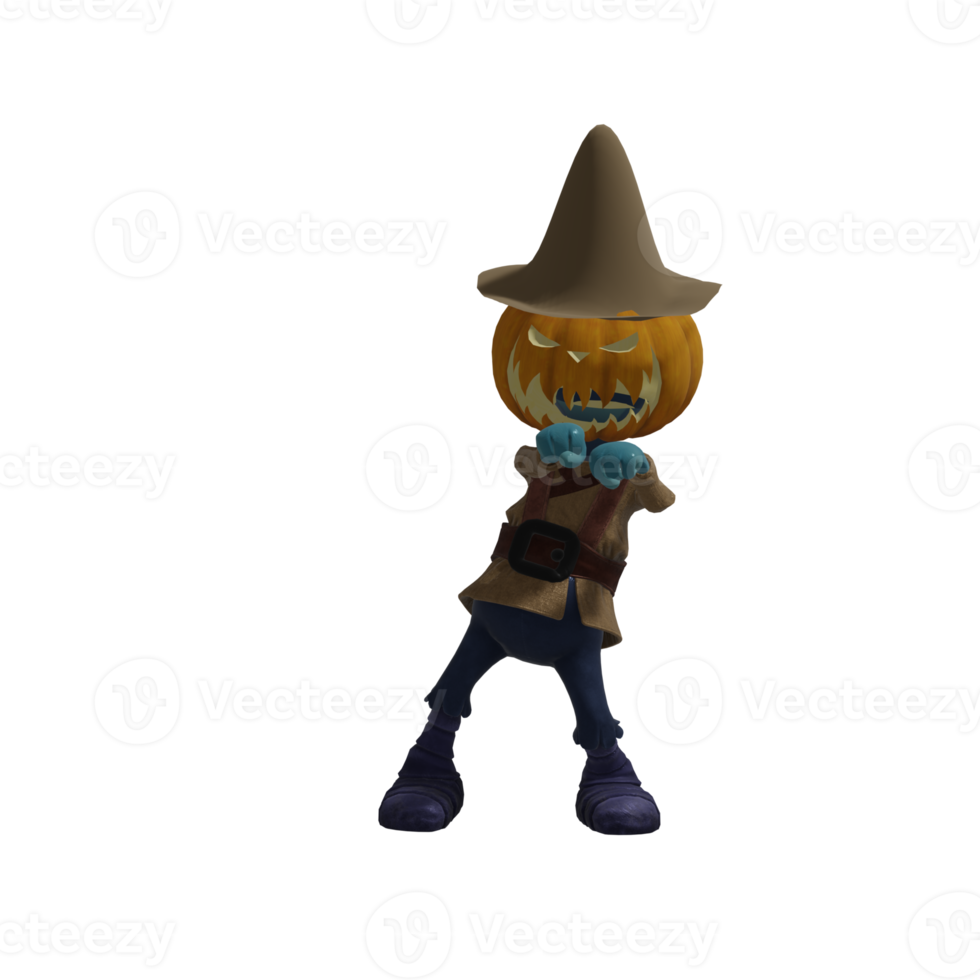 Pumpkin monsters dancing png