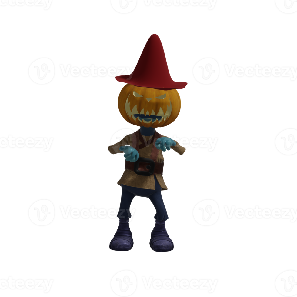 Pumpkin monsters dancing png