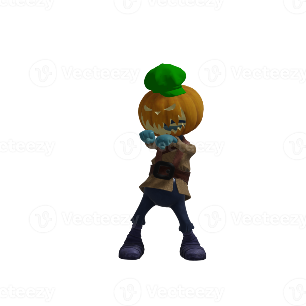 zucca mostro posa Halloween png