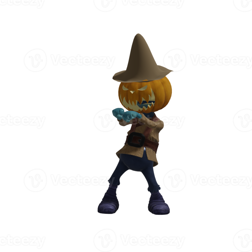 Pumpkin monsters dancing png