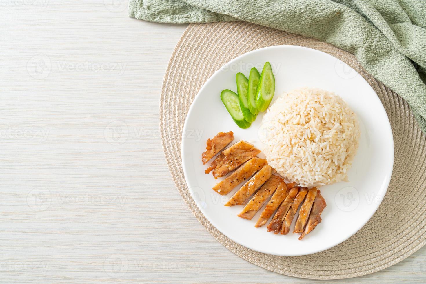 Grilled Chicken with Steamed Rice photo