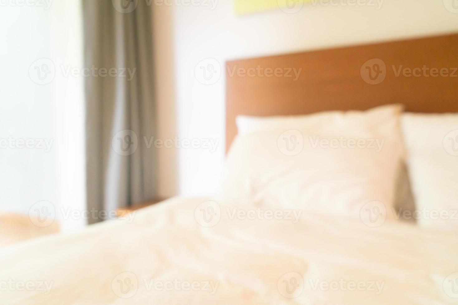 abstract blur bedroom interior for background photo