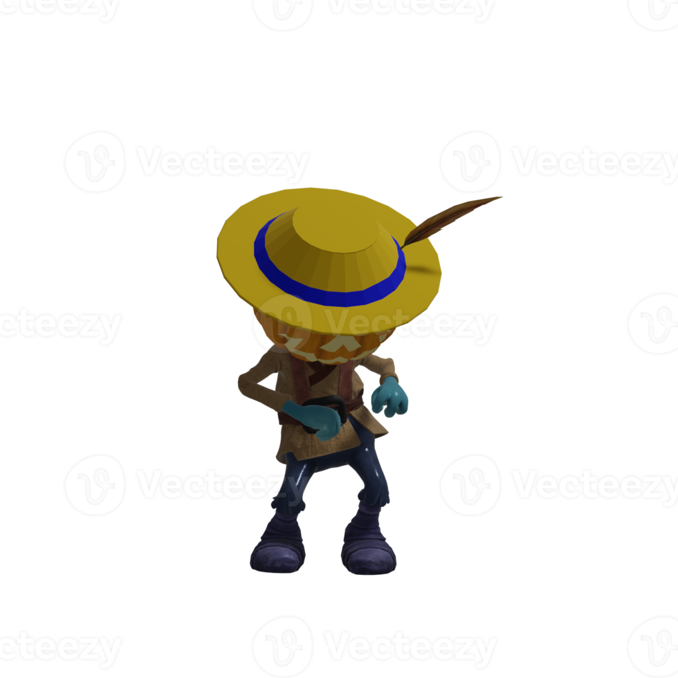 Pumpkin monsters dancing png