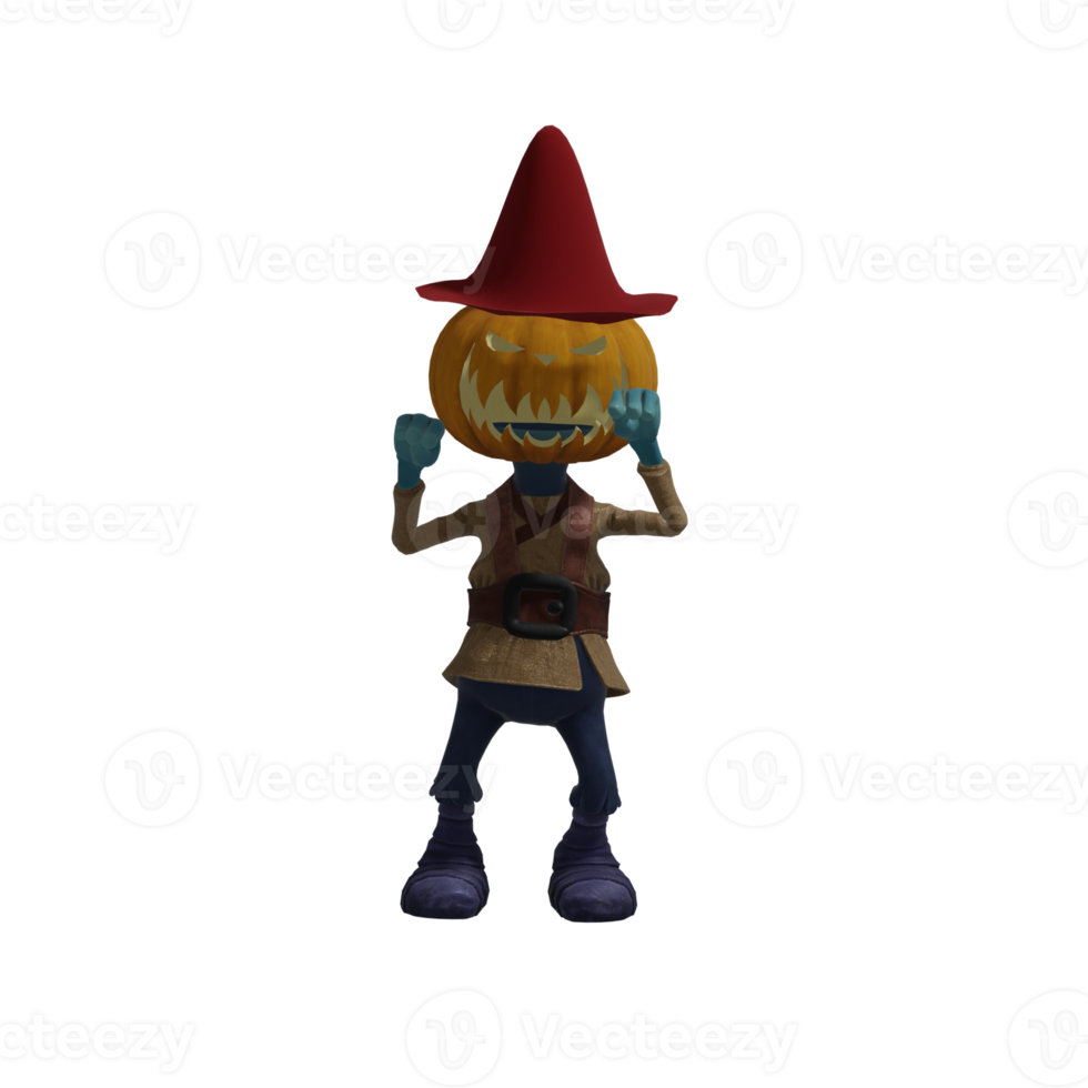 Pumpkin monsters dancing png