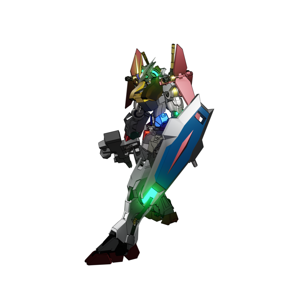 Mecha-Angriffspose png