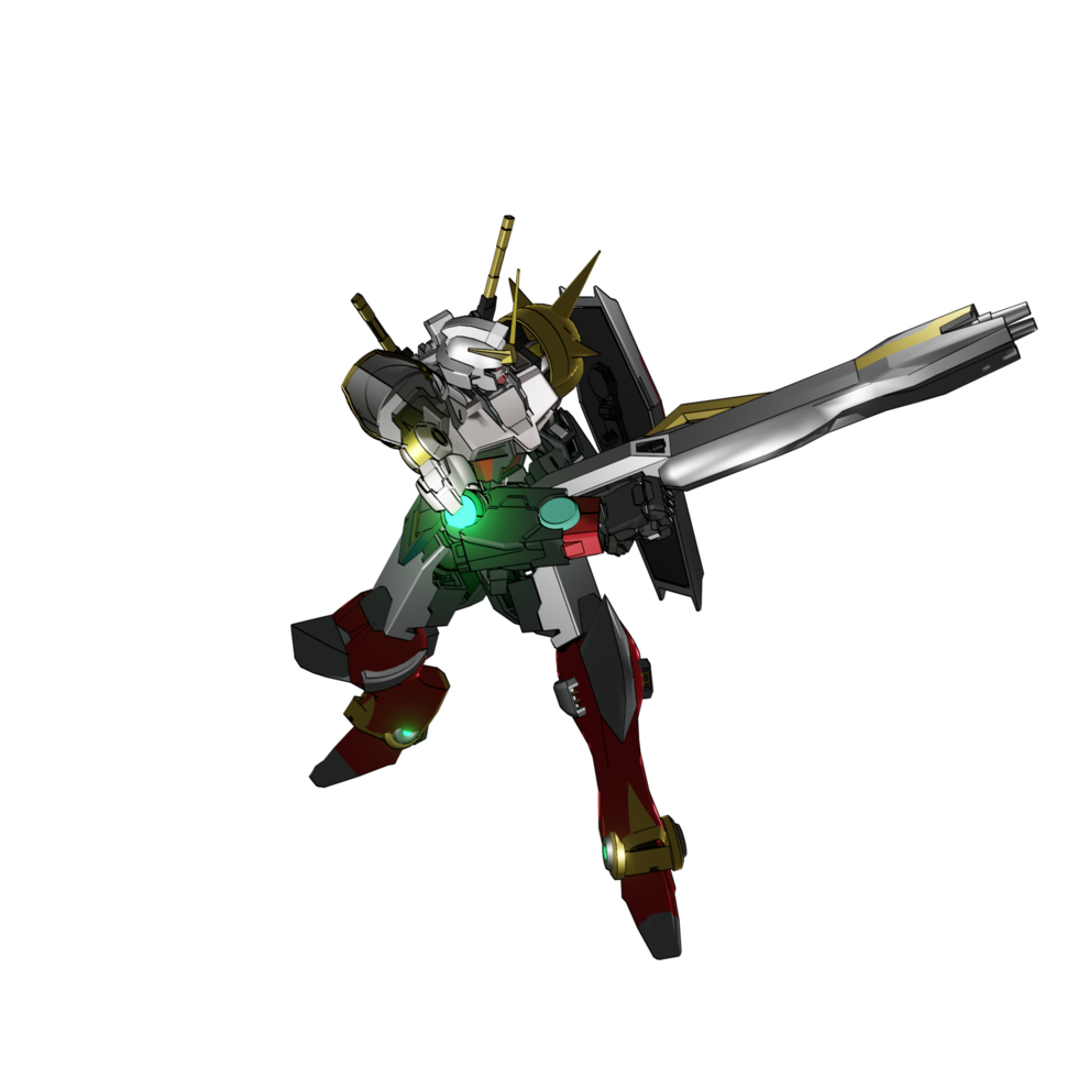 Mecha attack pose png