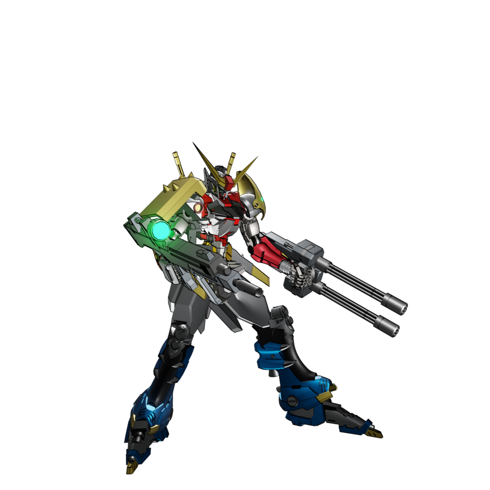 pose d'attaque mecha png