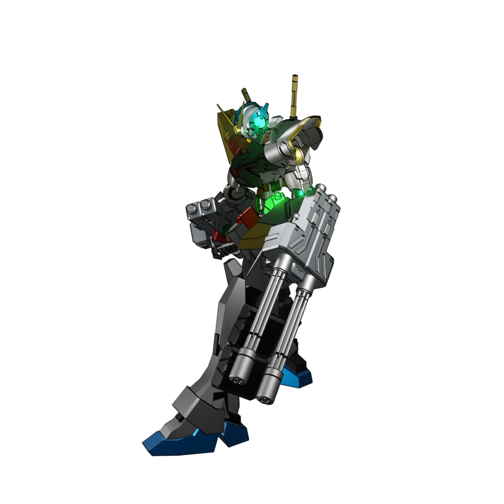 Mecha prêt à attaquer png