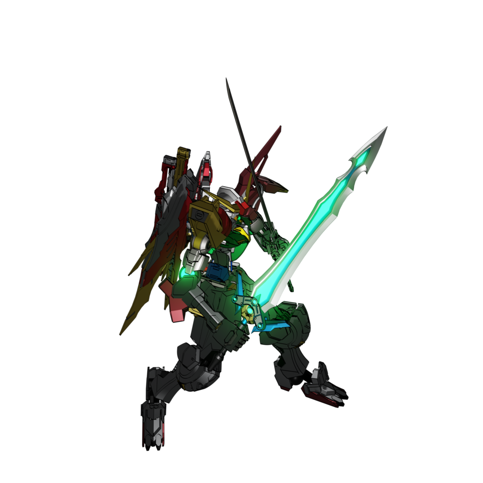 Mecha-Angriffspose png