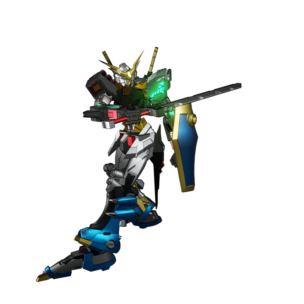 Roboterangriffspose png