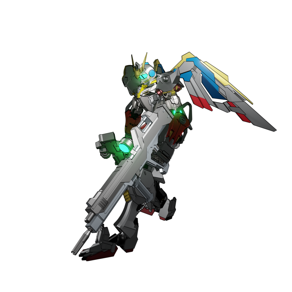 Mecha attack pose png