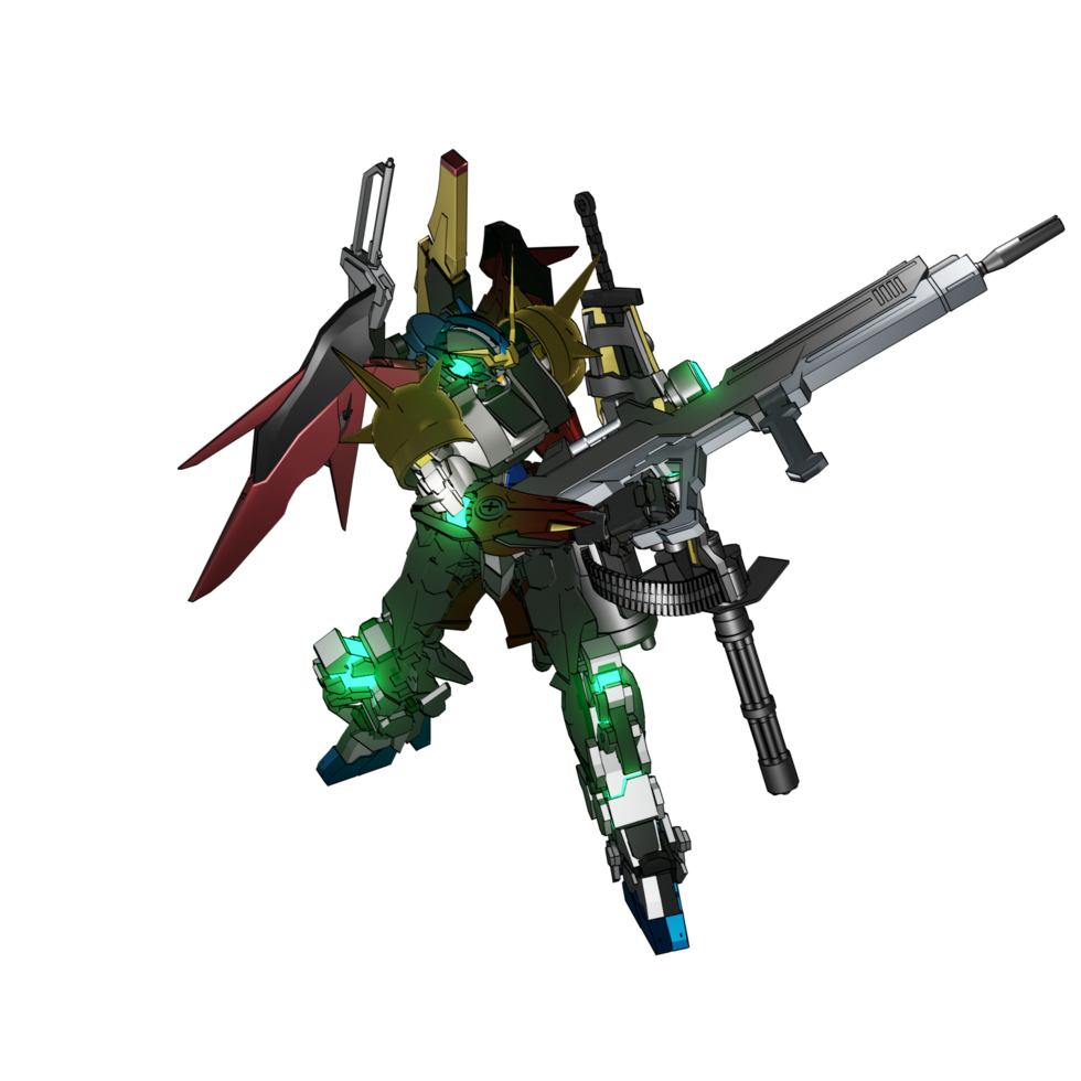 Mecha prêt à attaquer png