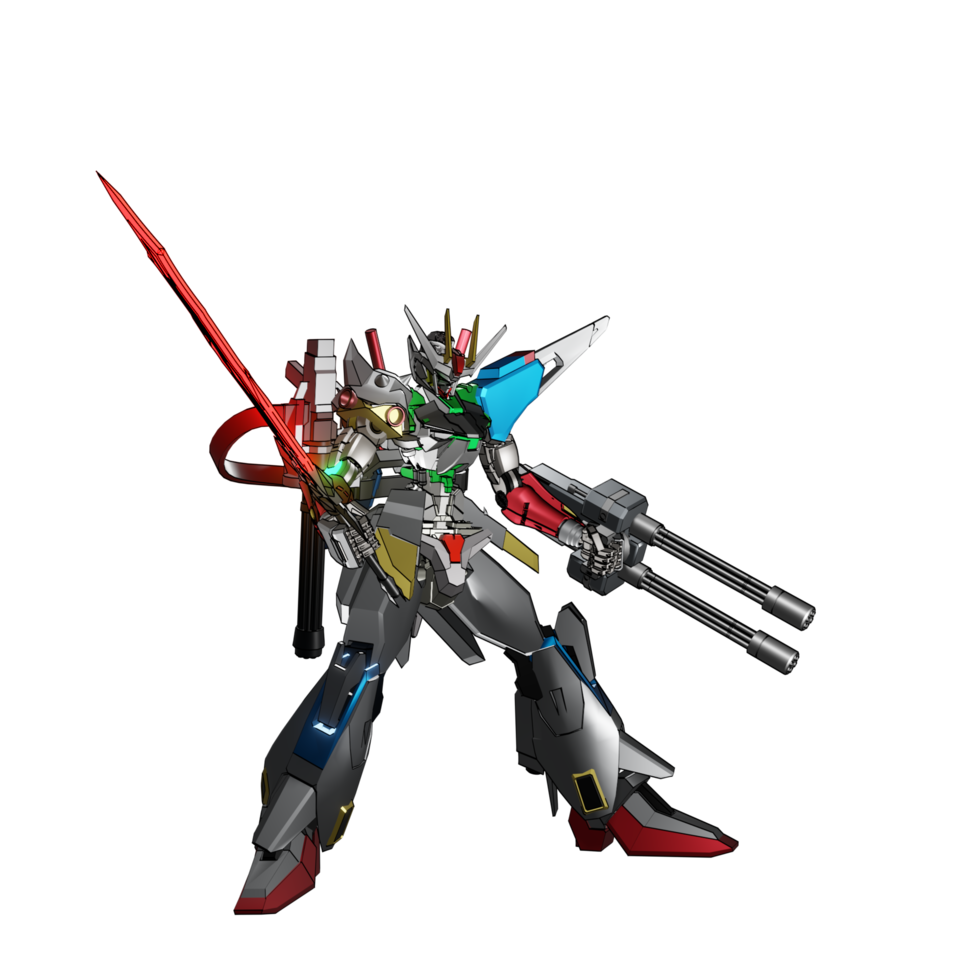 Robot attack pose png