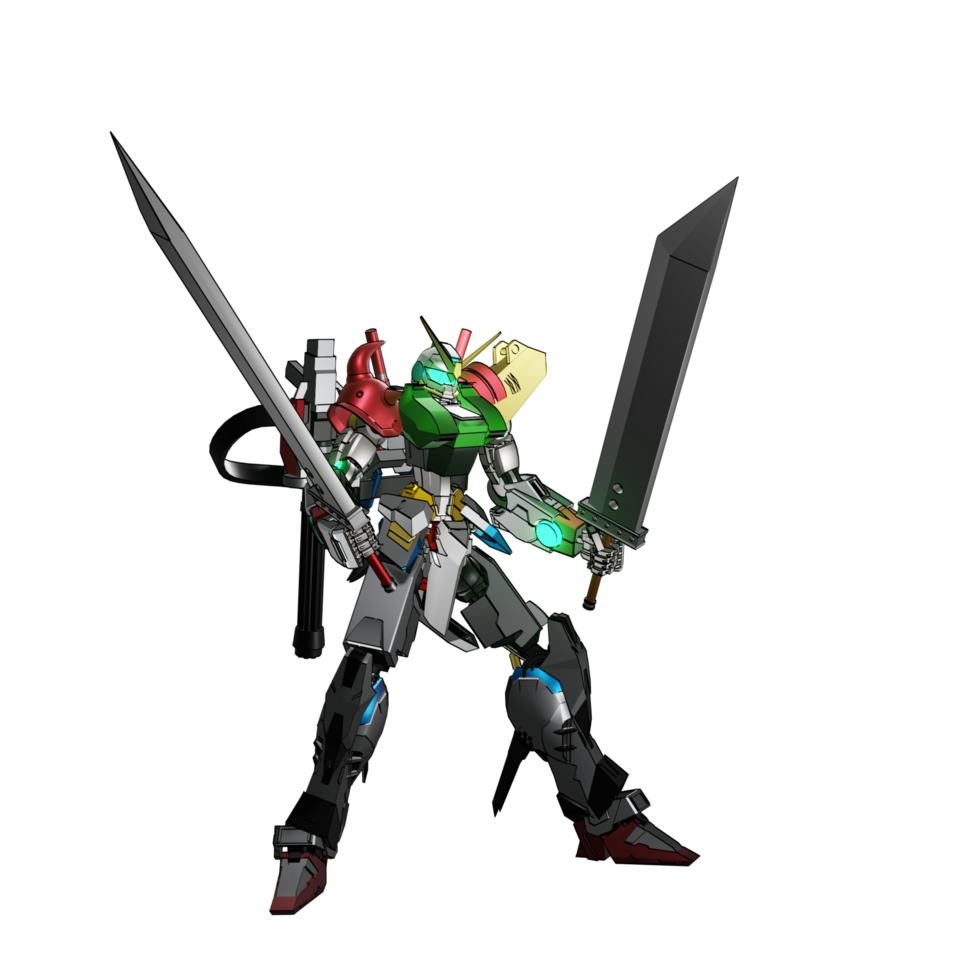 Mecha-Angriffspose png