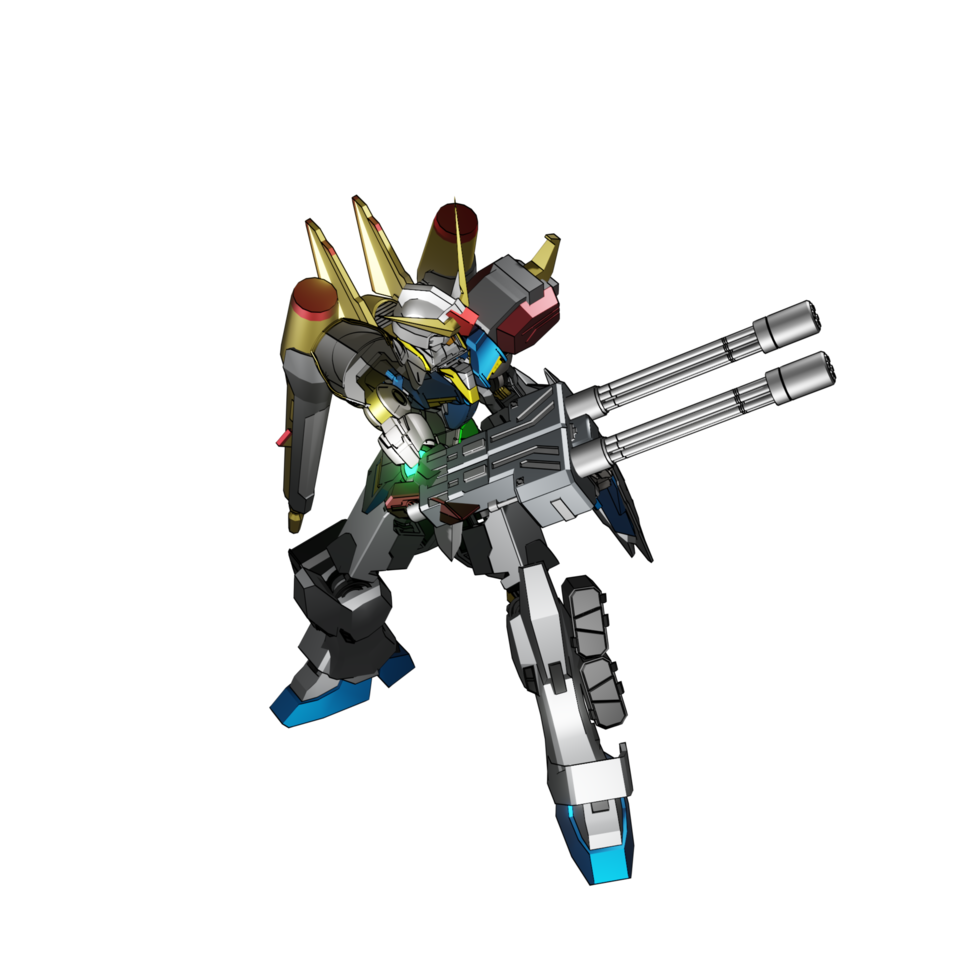 Mecha attack pose png