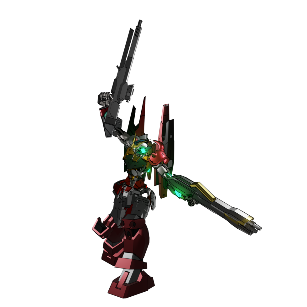 mecha listo para atacar png