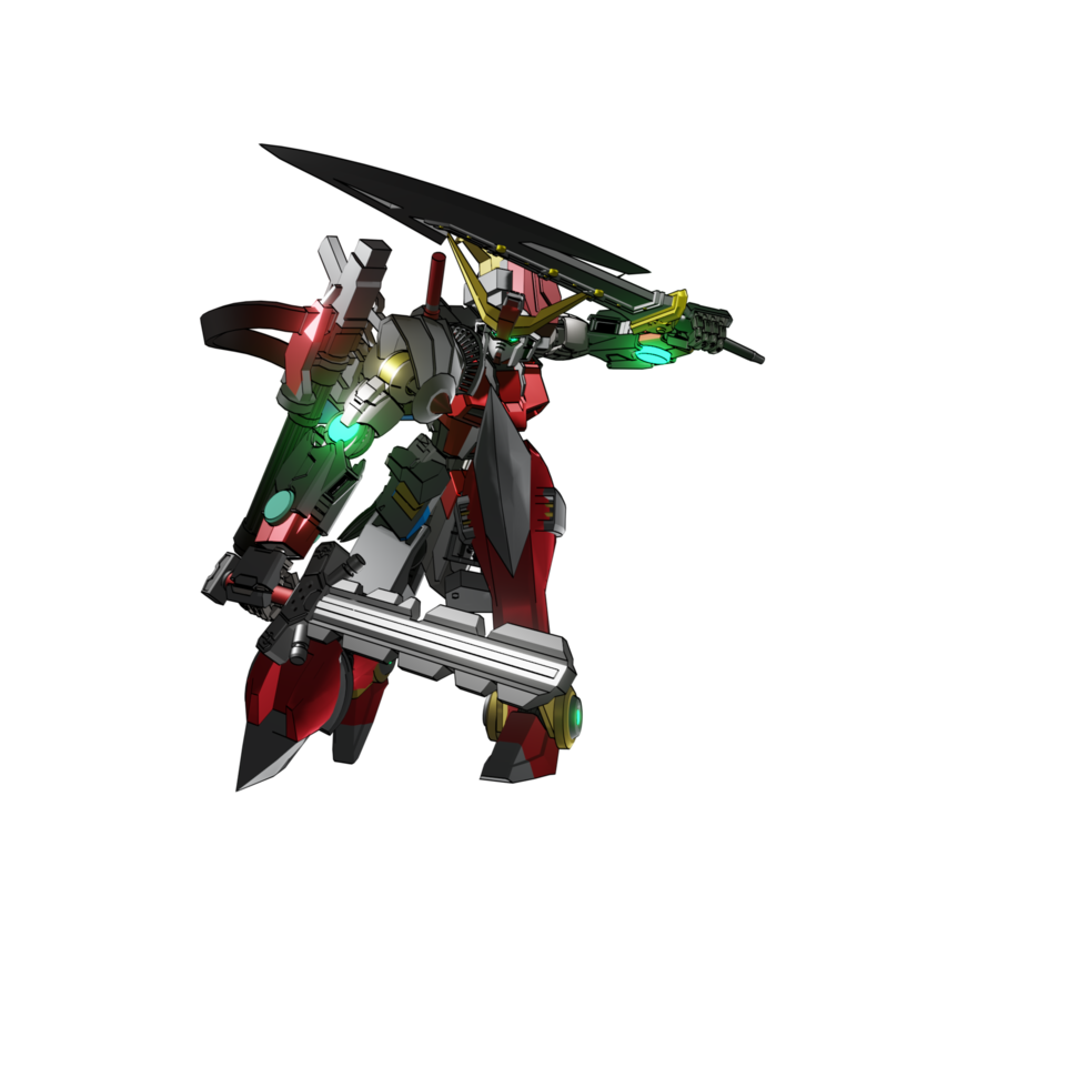 Mecha attack pose png