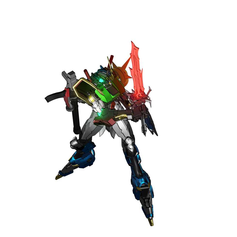 mecha listo para atacar png