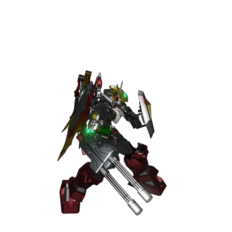 pose de ataque mecha png